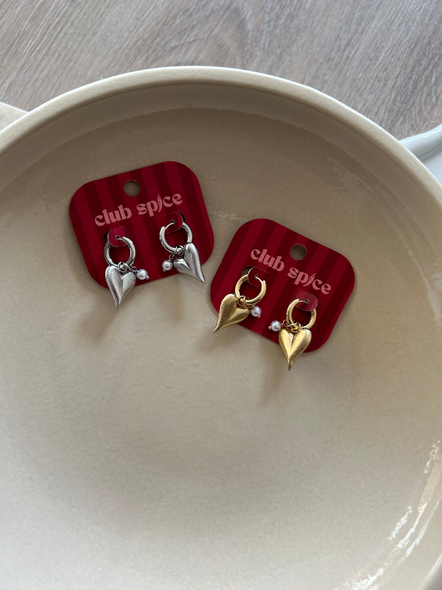 Tropfen Ohrringe Herz Casual