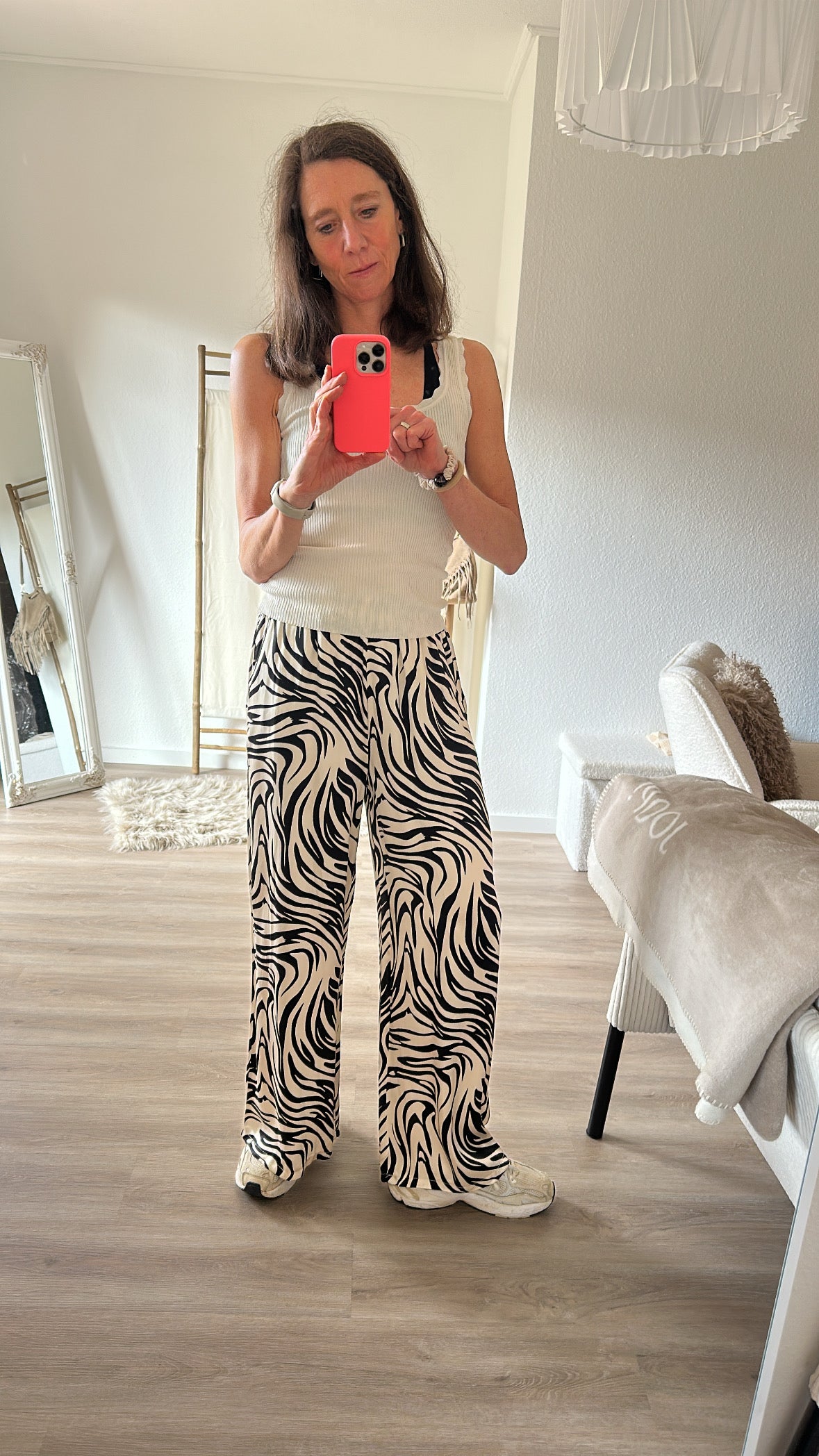 Schlupfhose mit Animal Print