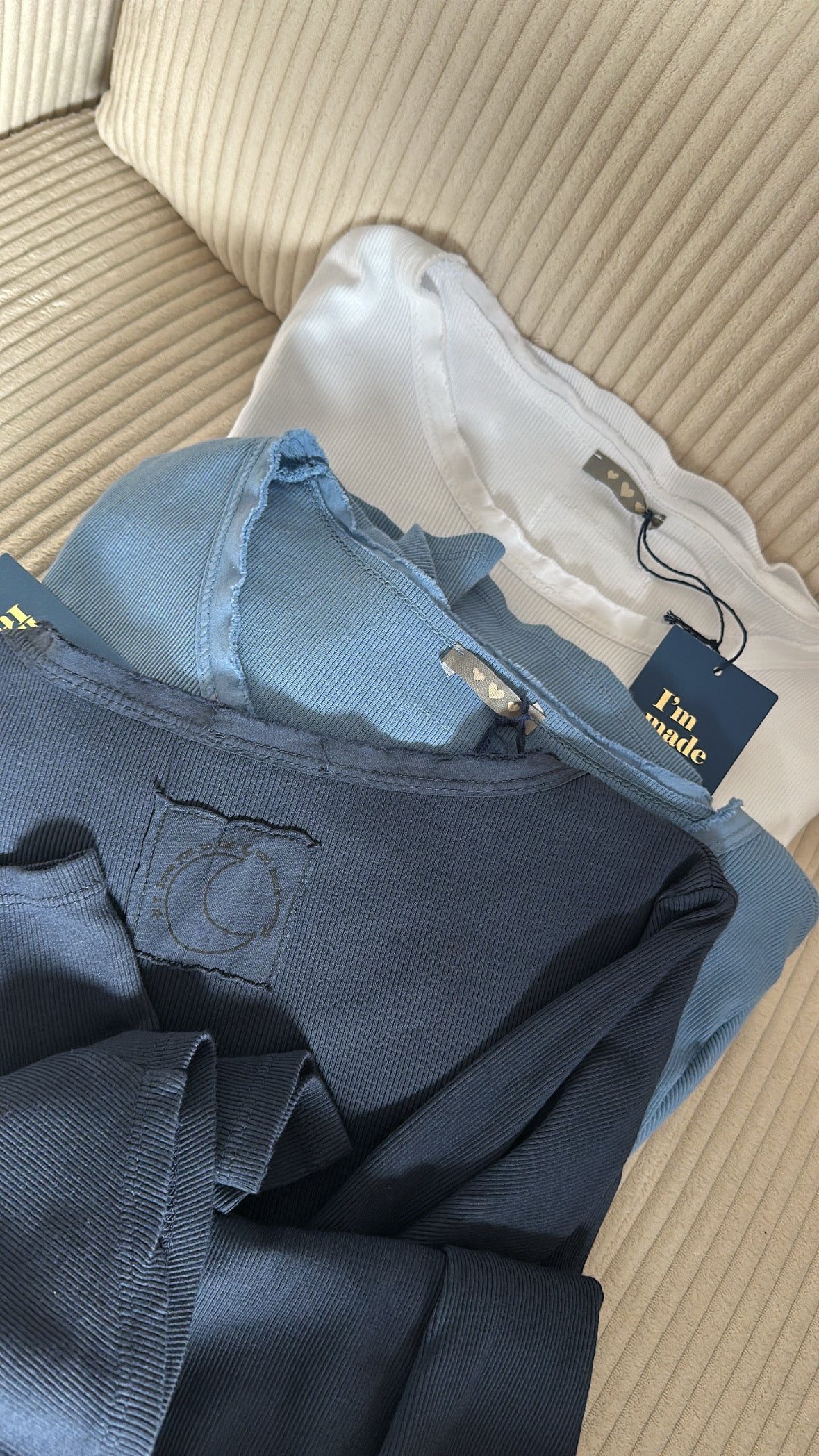 Langarmshirt gerippt