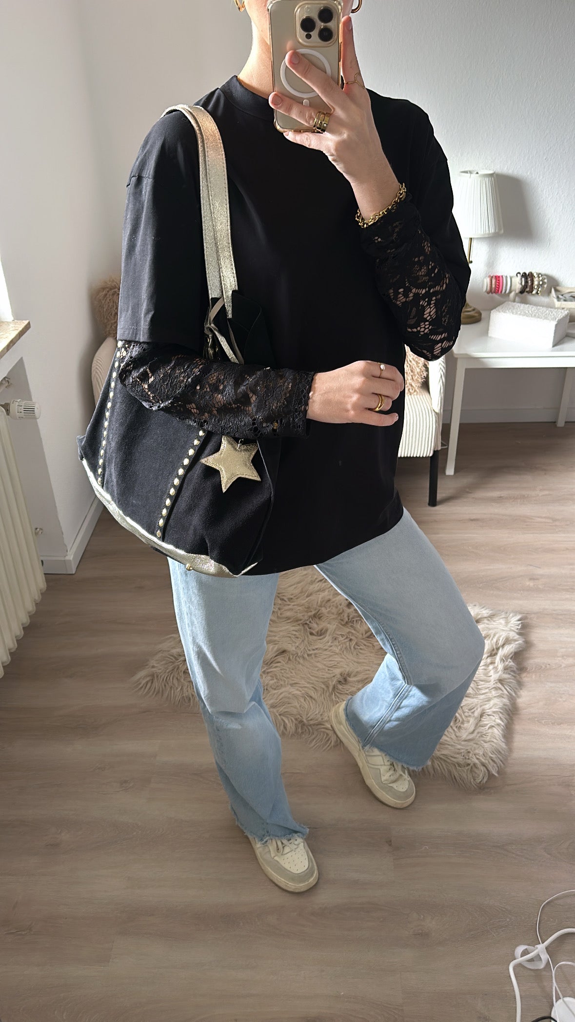 T-Shirt mit Spitze