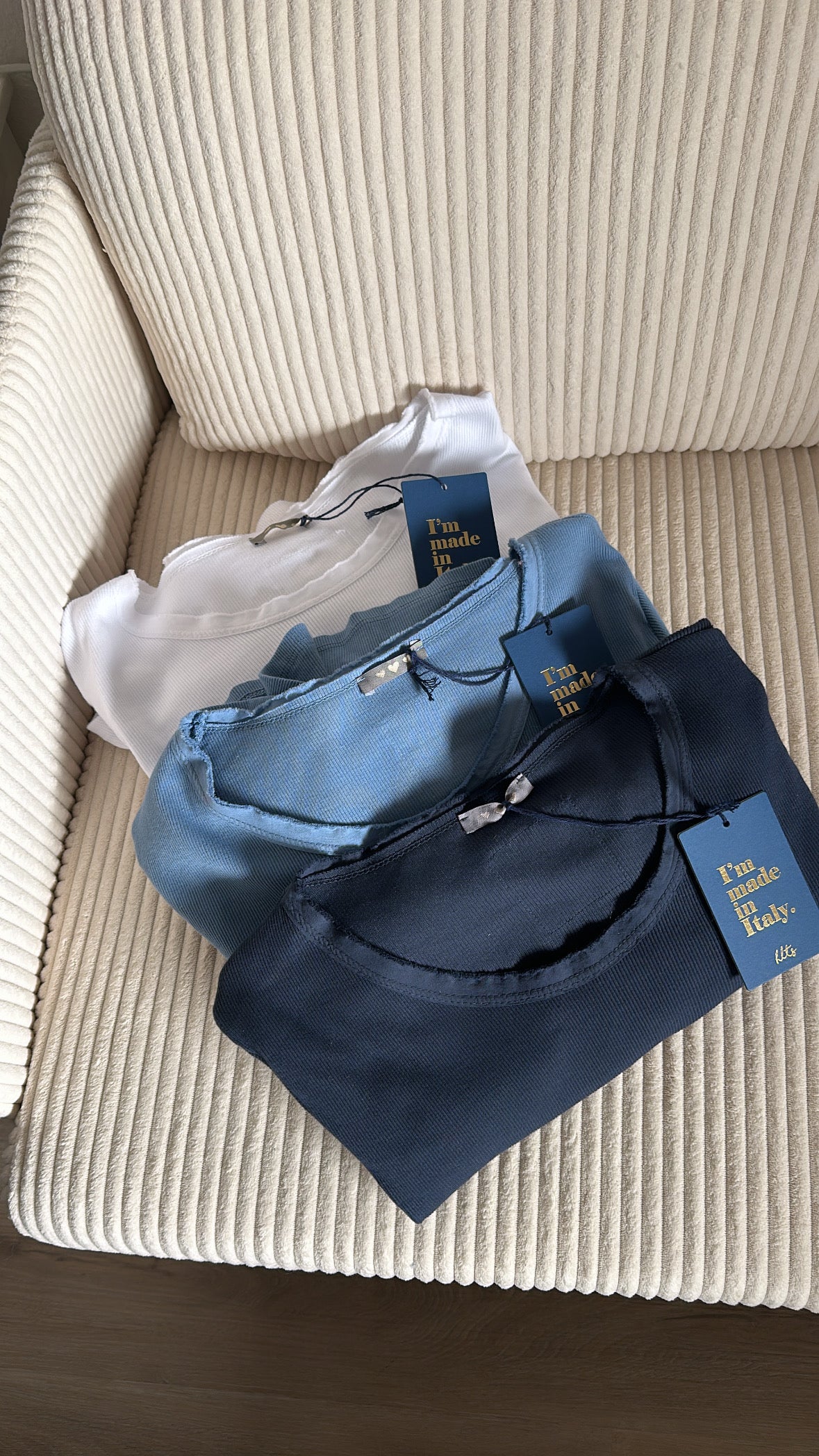 Langarmshirt gerippt