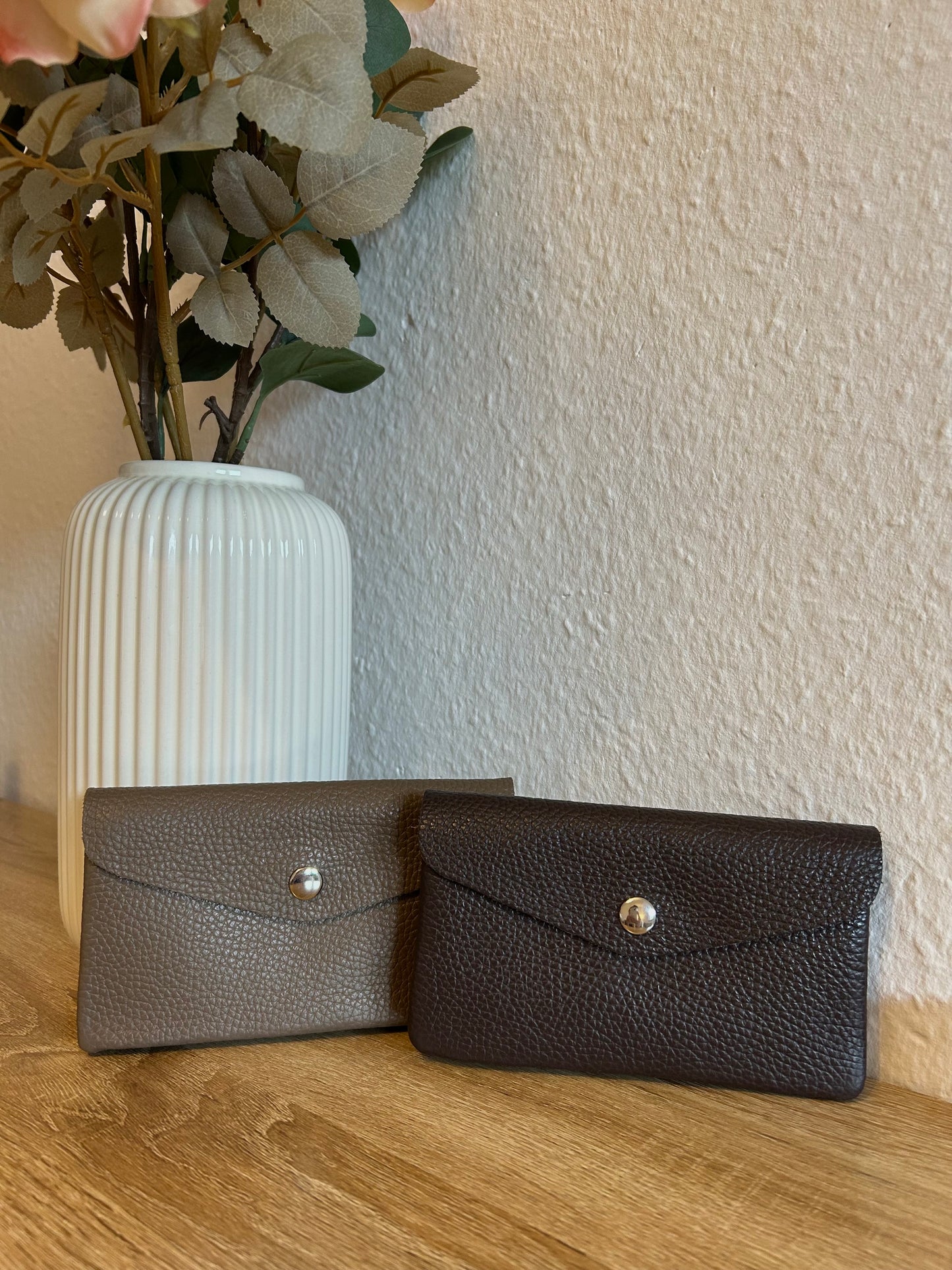 Portemonnaie aus Leder - groß