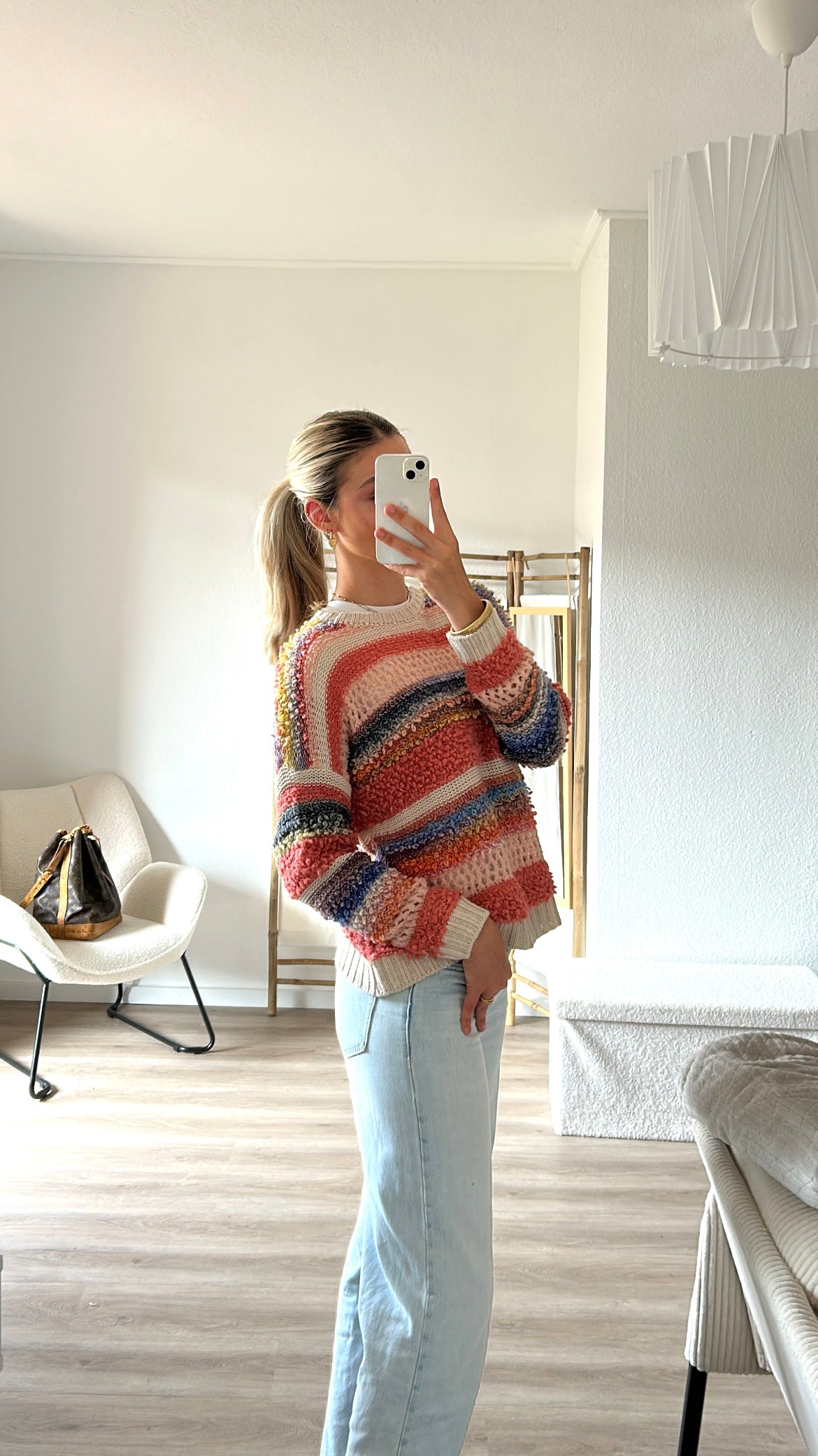 Strickpullover- bunt