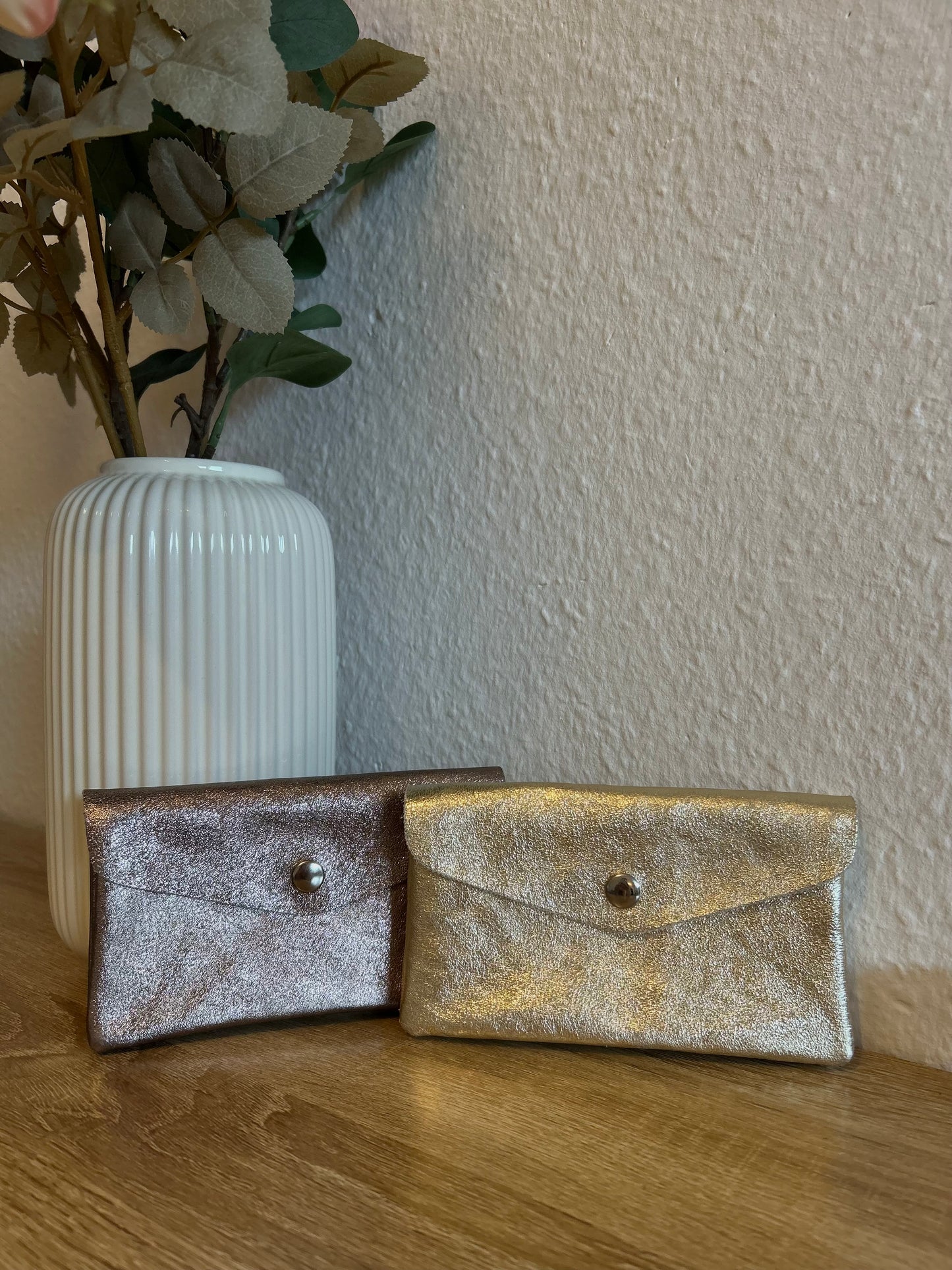 Portemonnaie aus Leder - groß