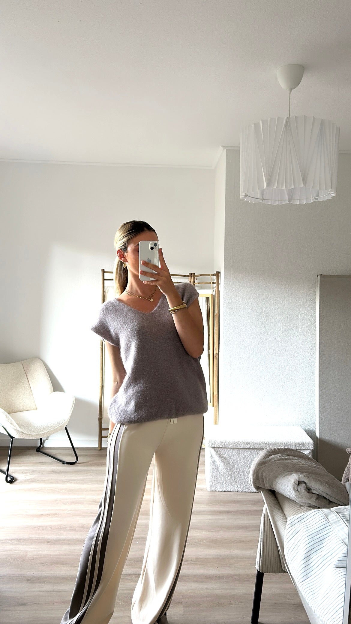 Loose Fit Hose- beige