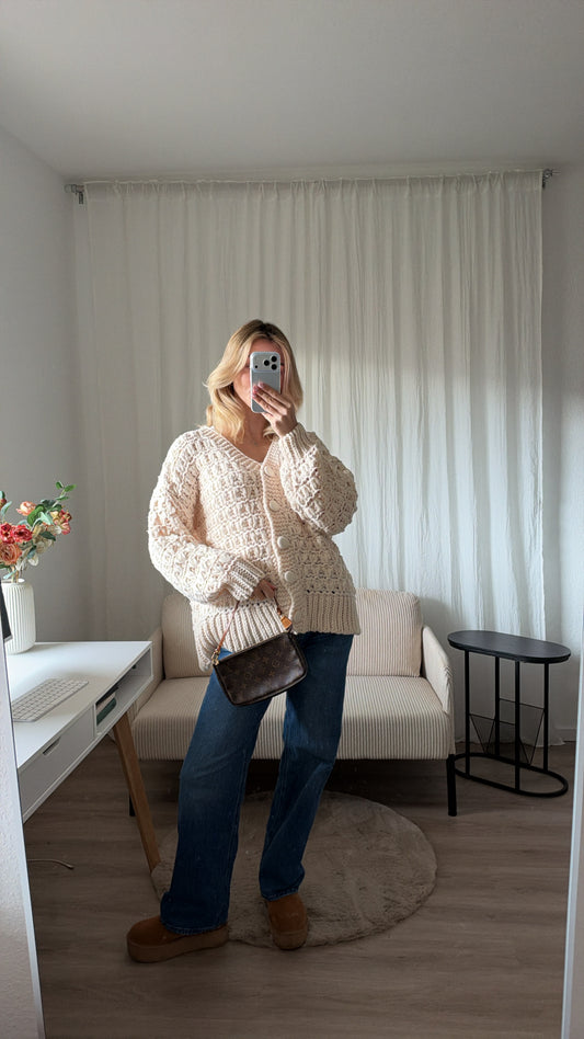 Grobstrickjacke