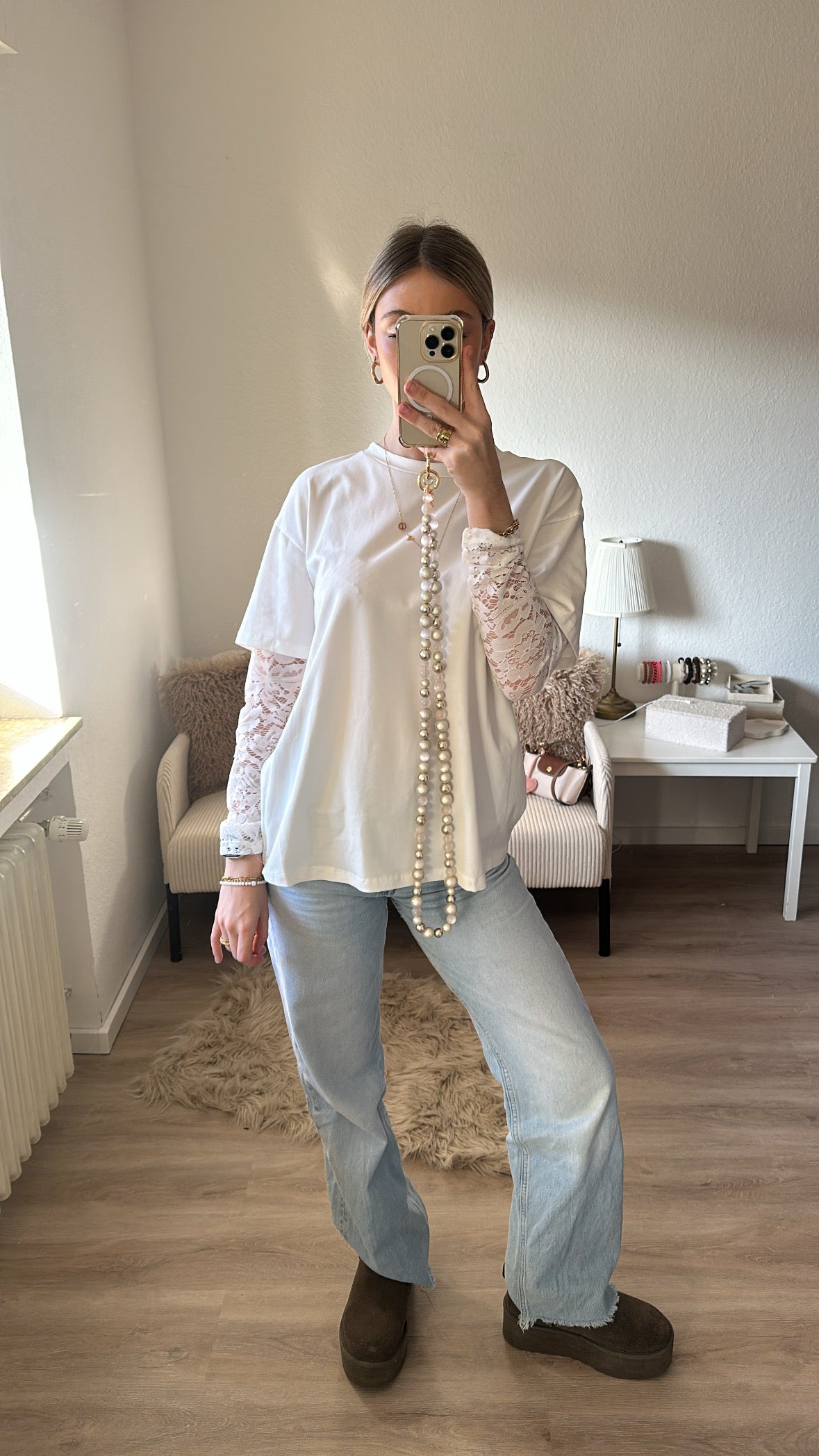 T-Shirt mit Spitze