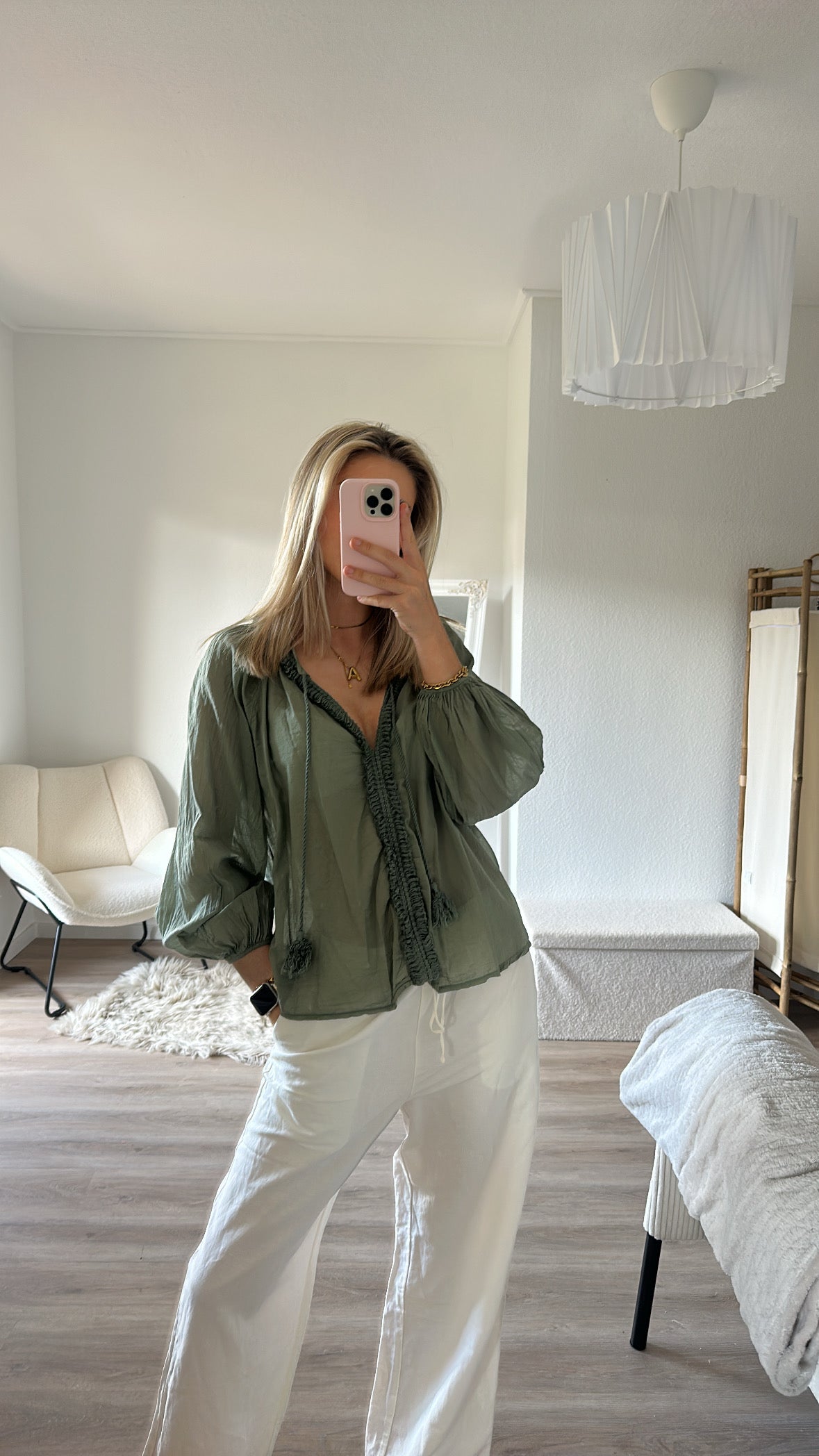 Transparente Bluse