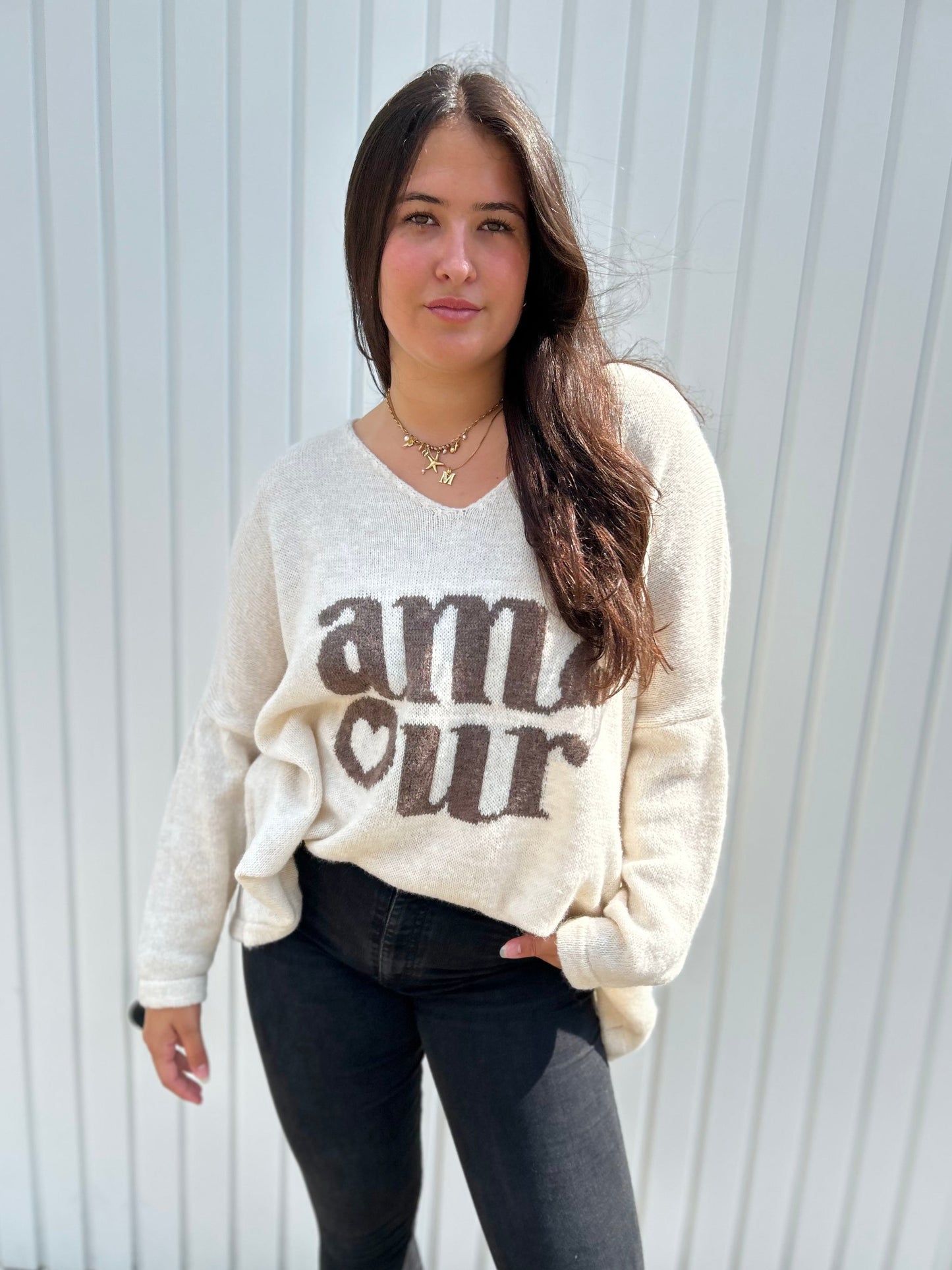 Strickpullover <Amour>