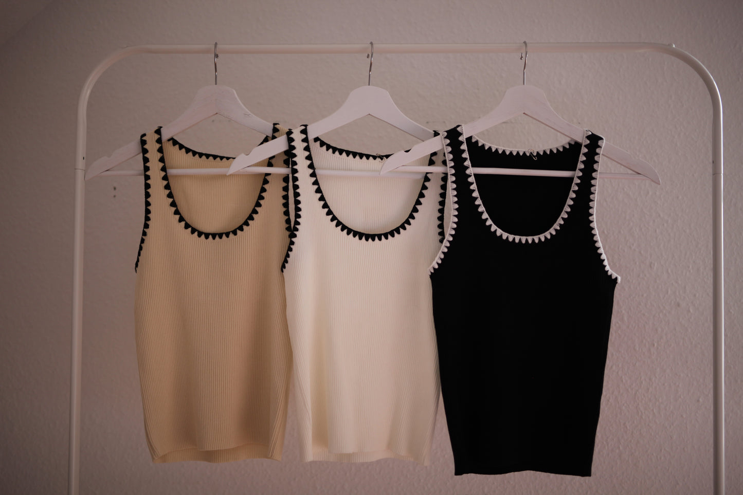 Top mit Strickdetails