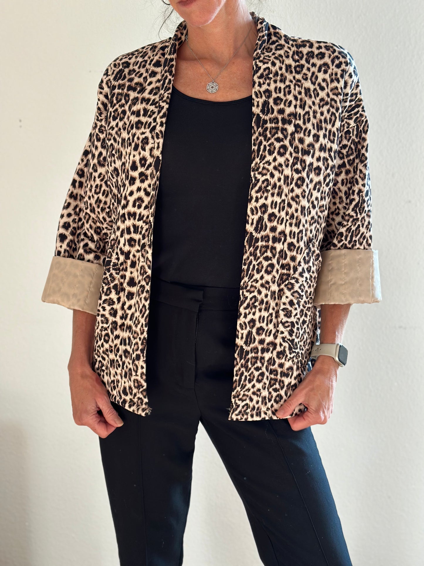 Steppjacke - Leoprint