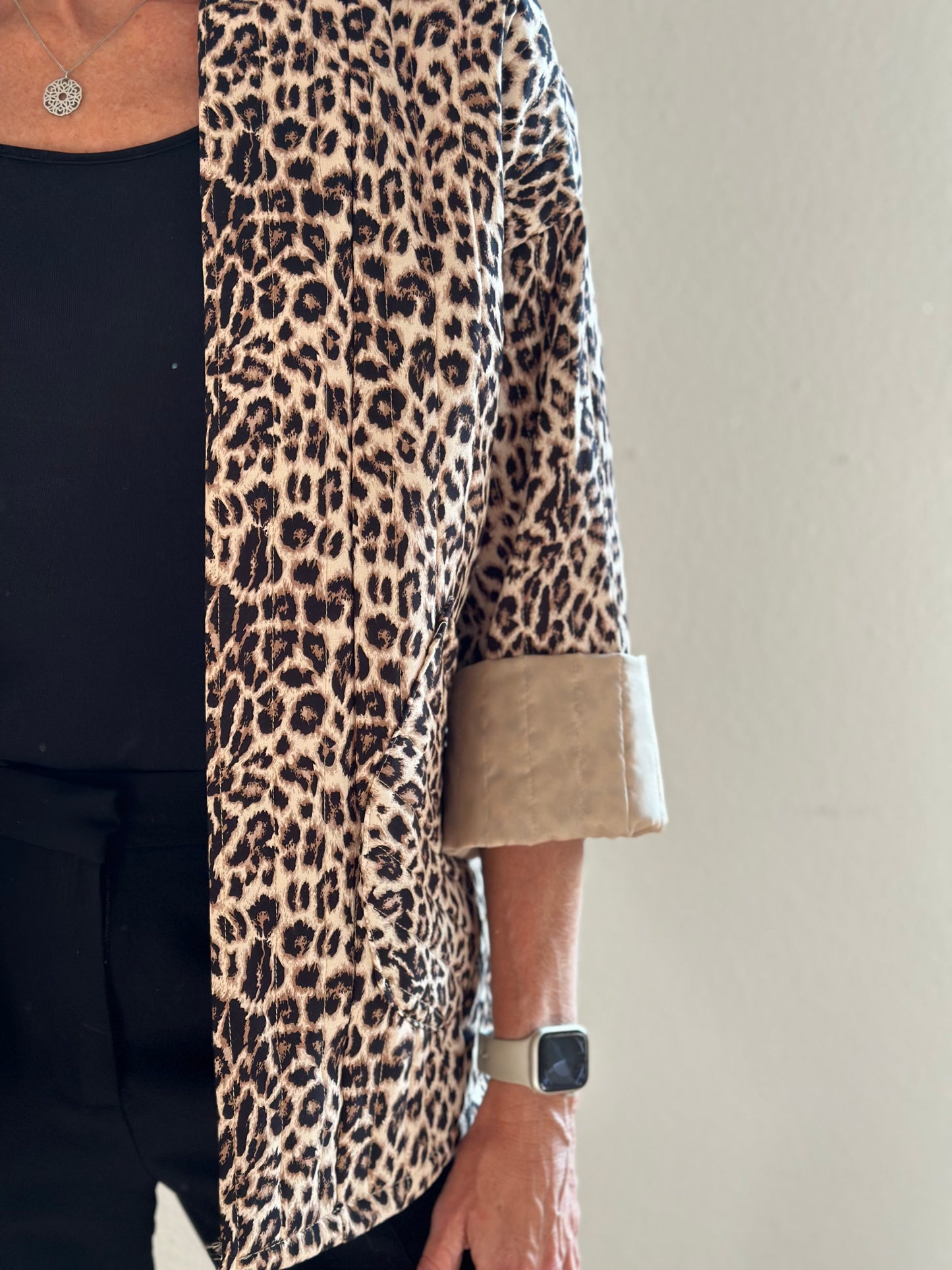 Steppjacke - Leoprint