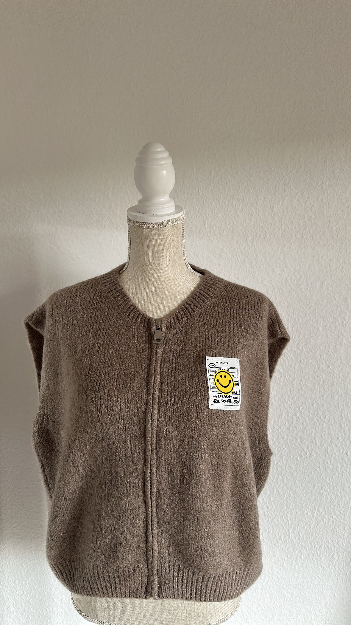 😃-Weste mit Reißverschluss