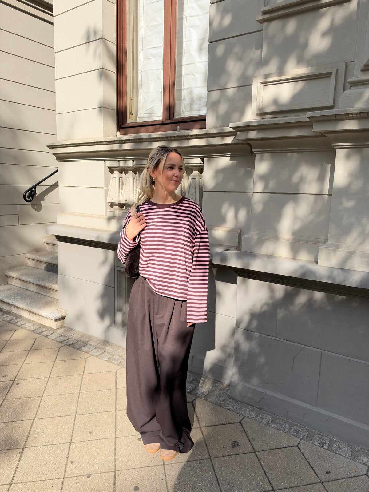 Gestreiftes Langarmshirt