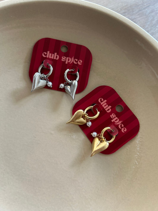 Tropfen Ohrringe Herz Casual