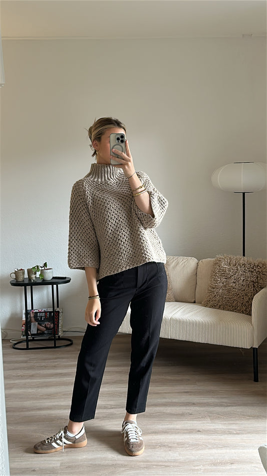 Grobstrick Pullover mit Turtleneck