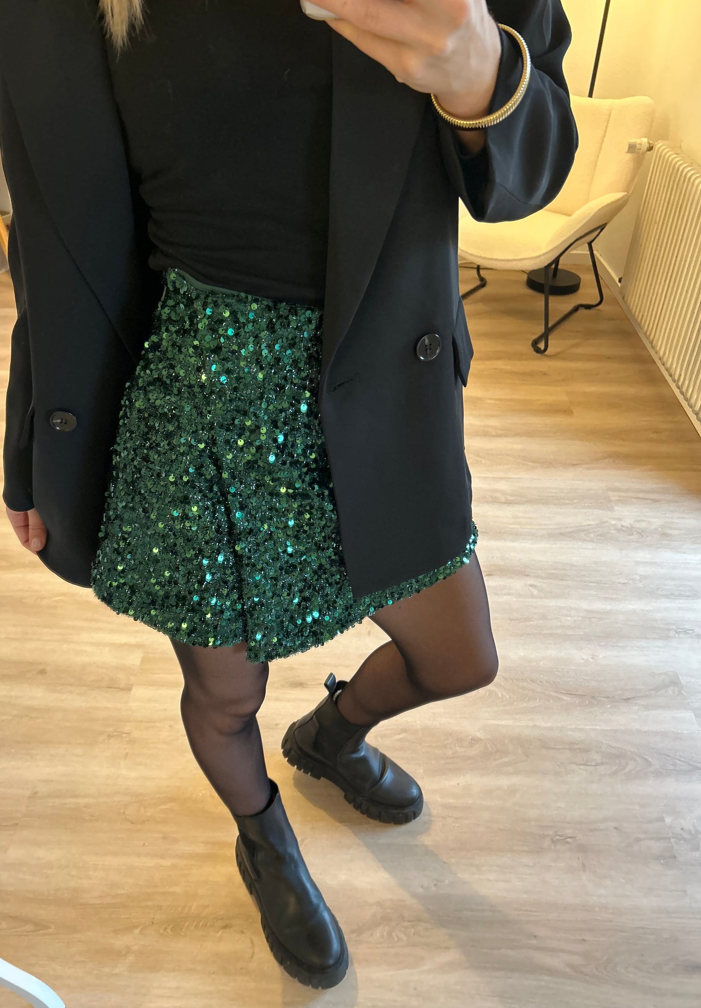 Pailletten Hosenrock