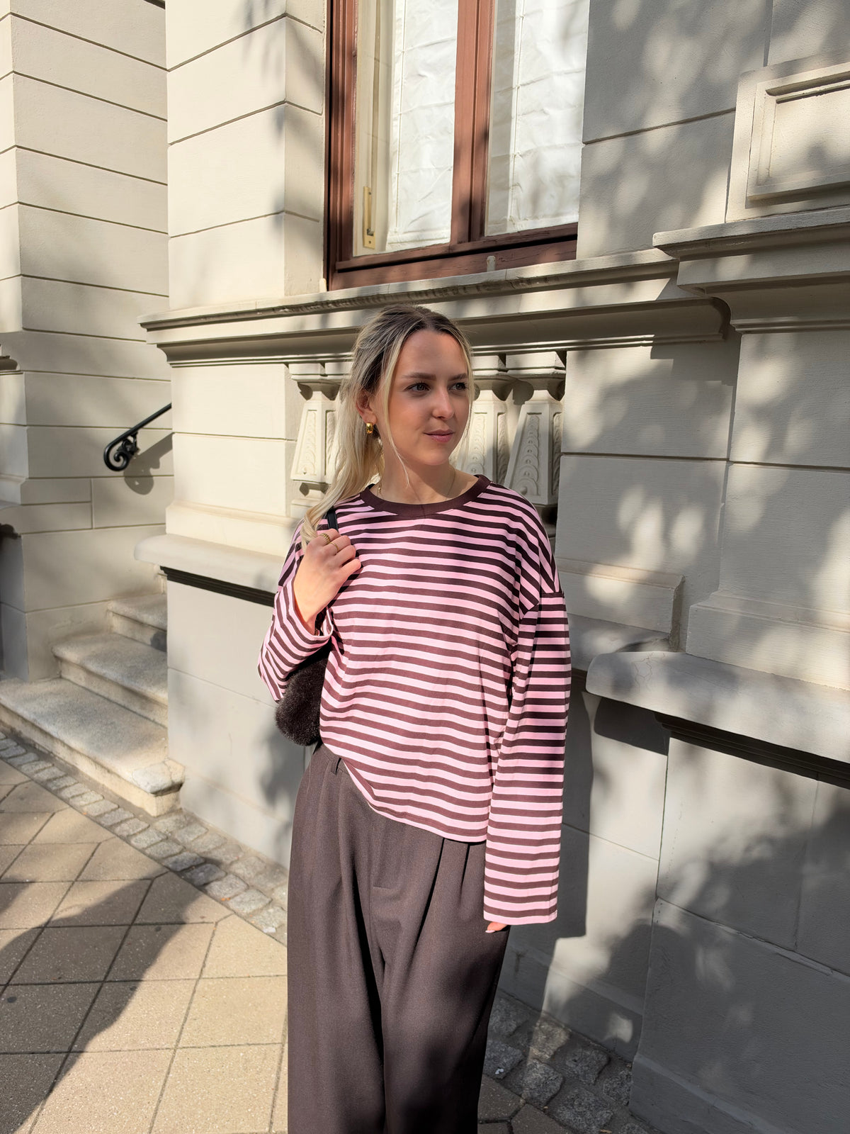 Gestreiftes Langarmshirt