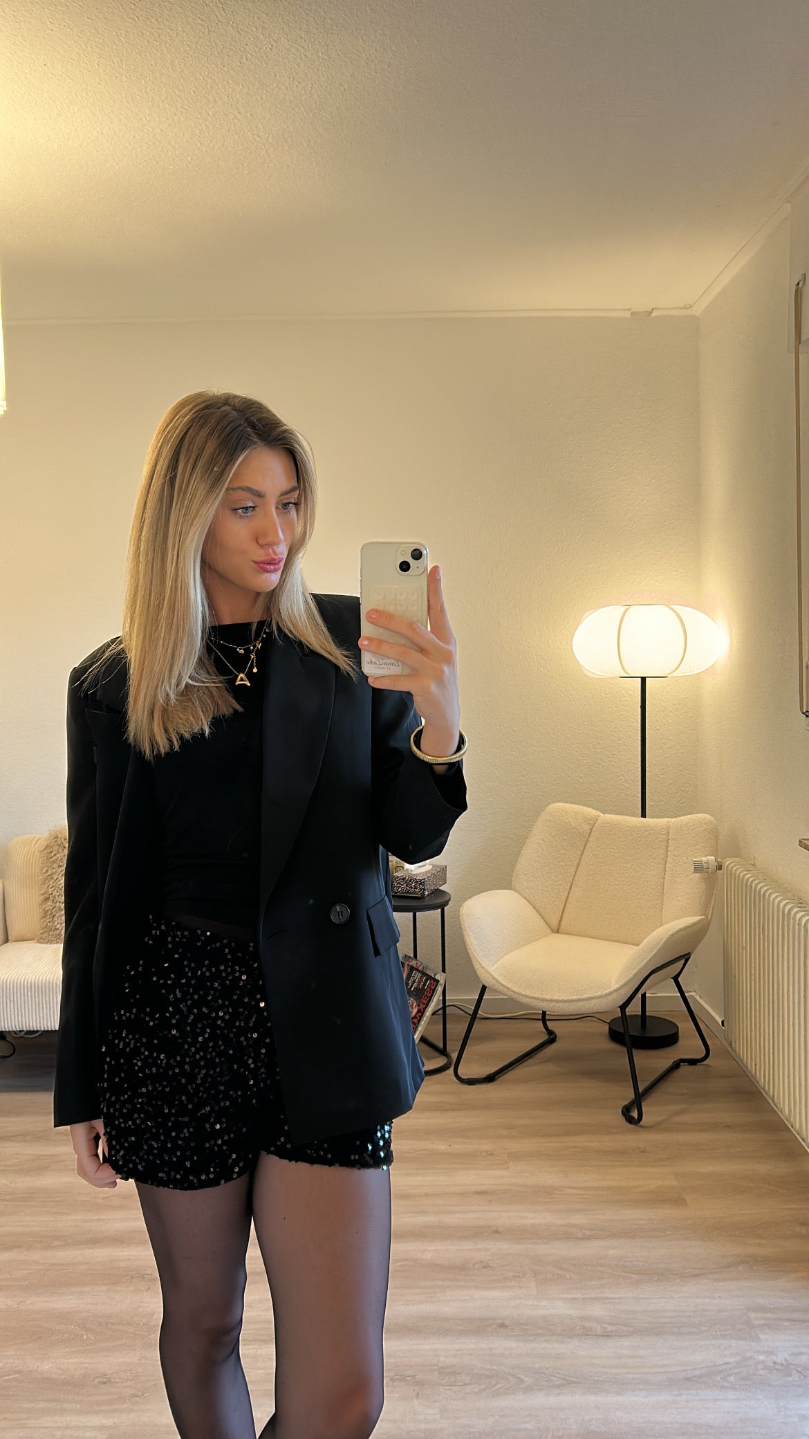 Pailettenhose - kurz