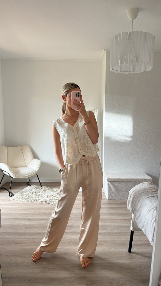 Boho-Weste -creme