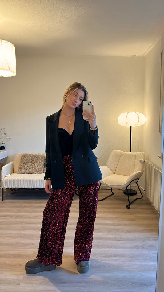 Glitzer Hose - lang