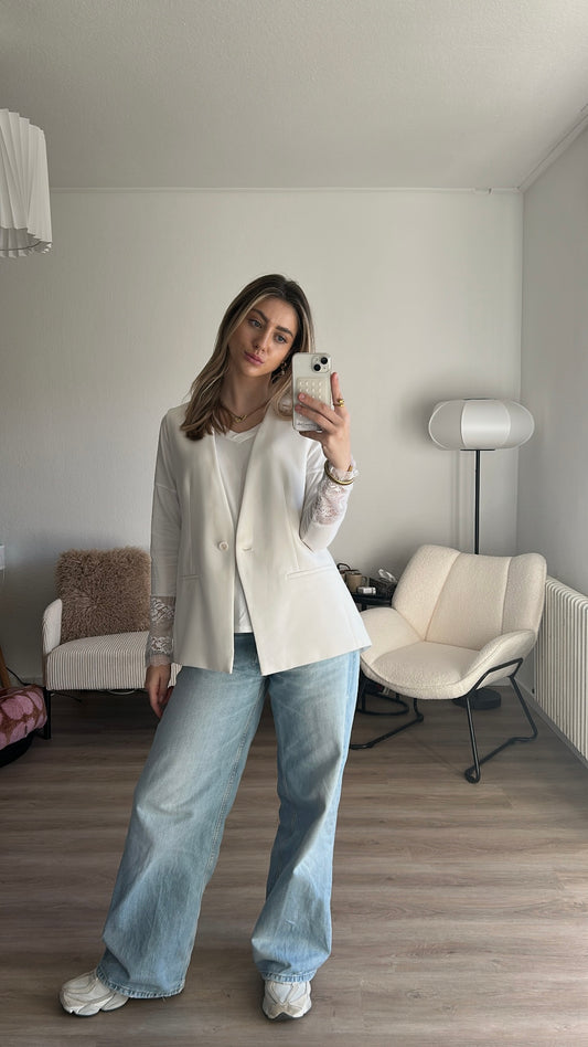 Langarmshirt mit Spitze