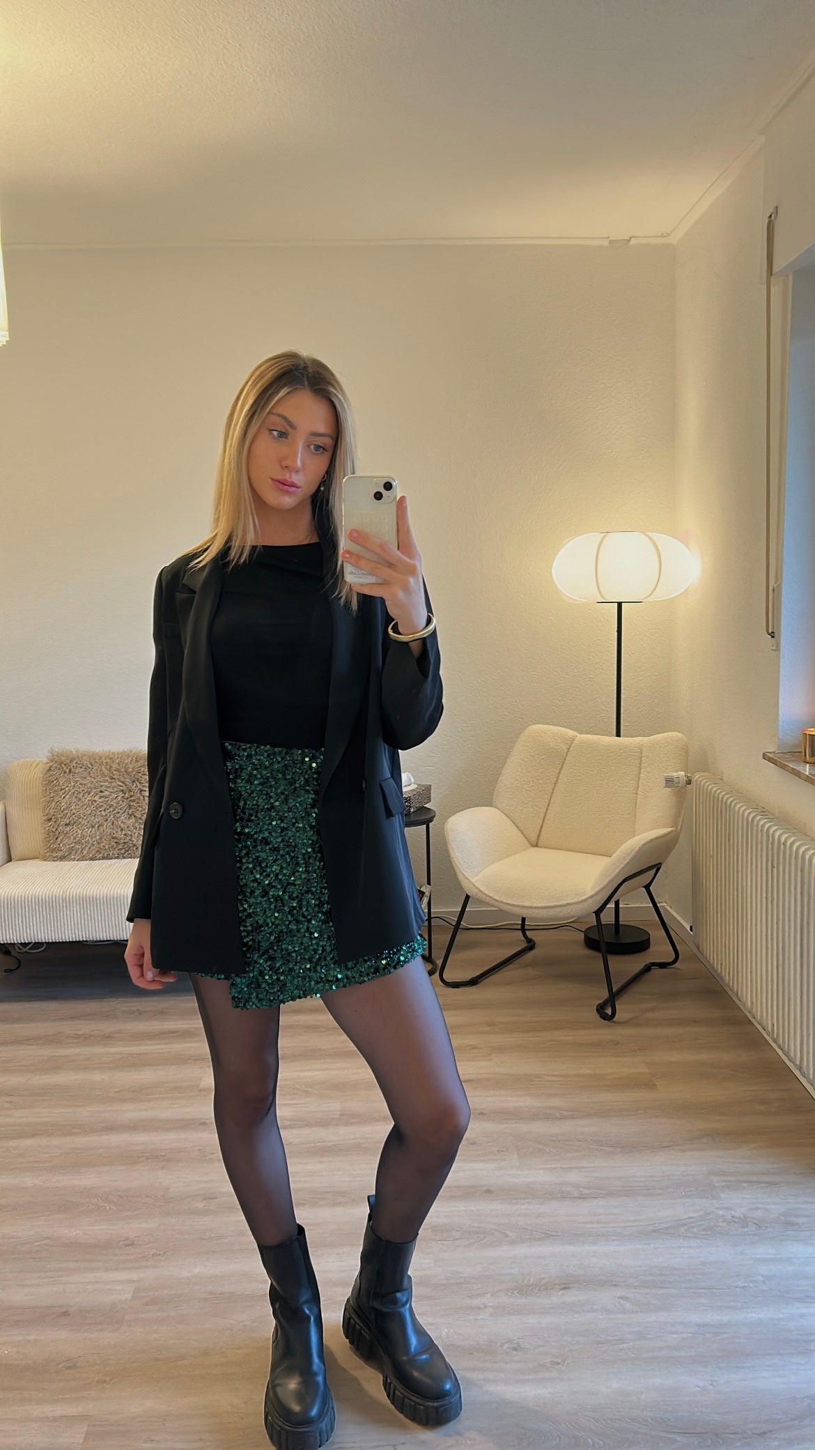 Pailletten Hosenrock