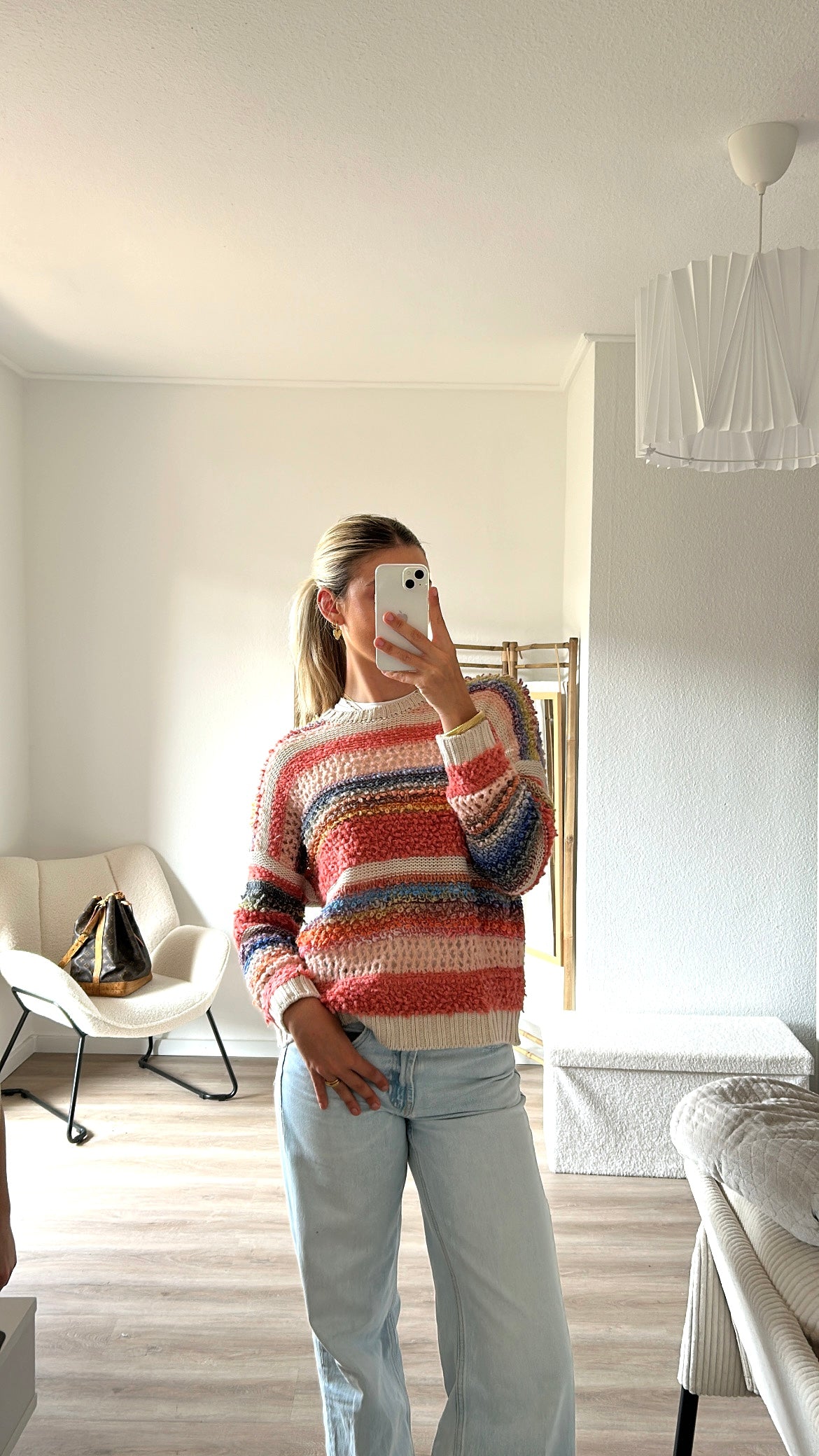 Strickpullover- bunt