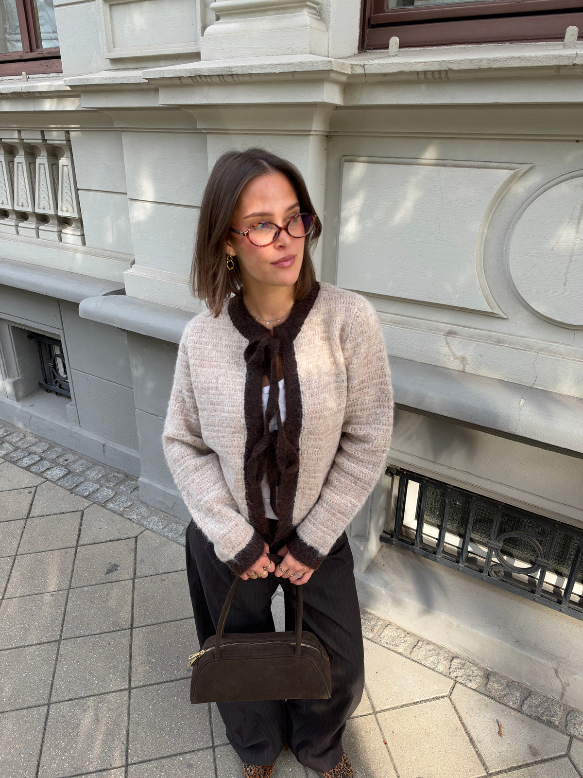 Cardigan mit Schleifen