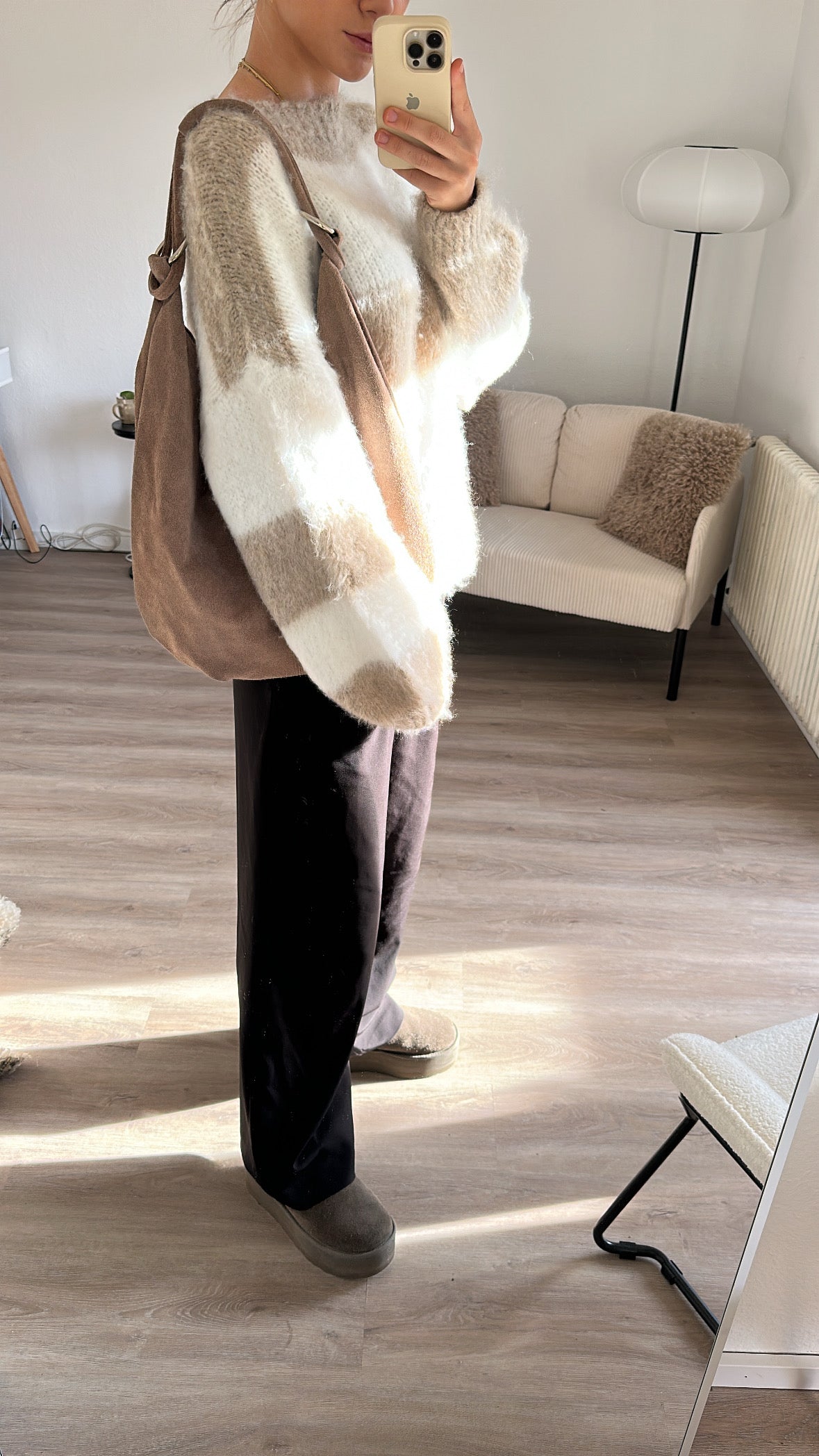 Wildleder Beuteltasche