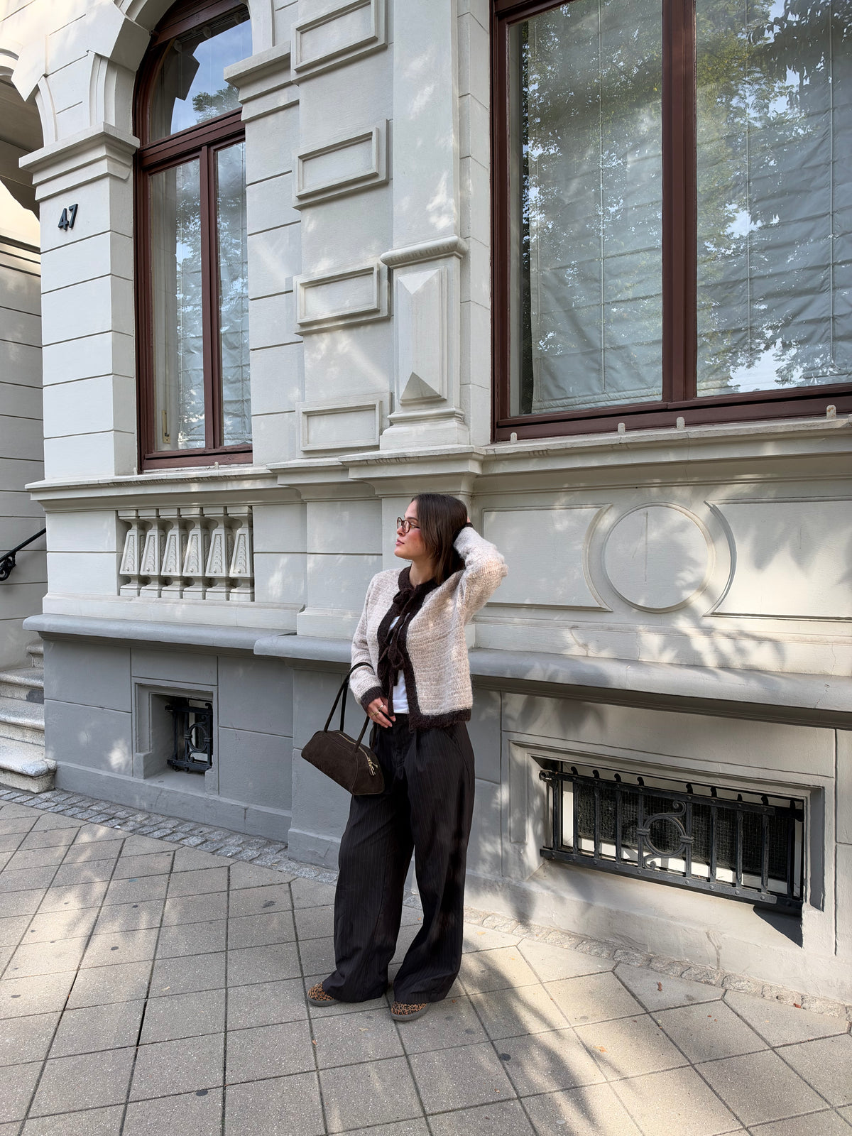 Cardigan mit Schleifen