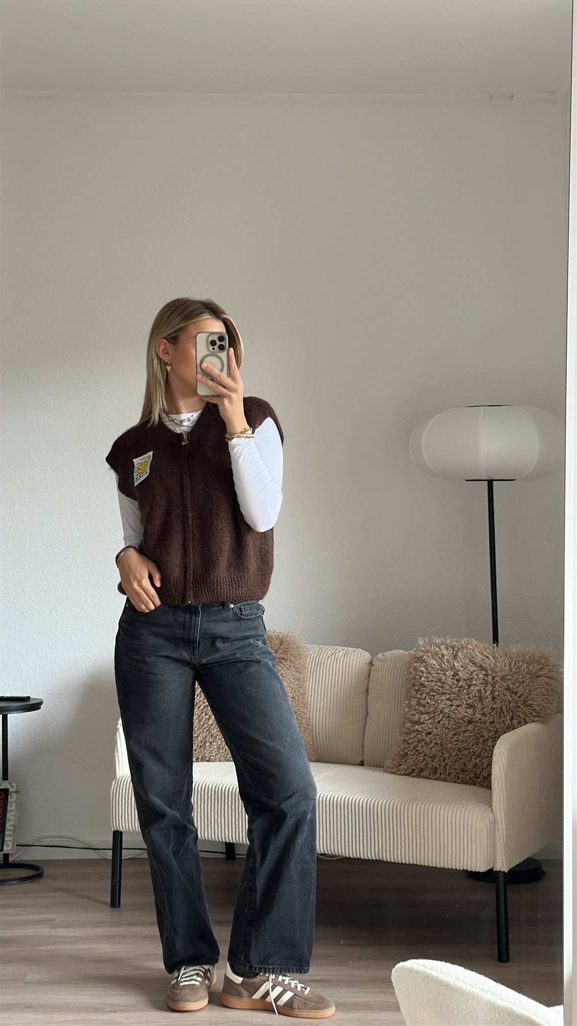 😃-Weste mit Reißverschluss