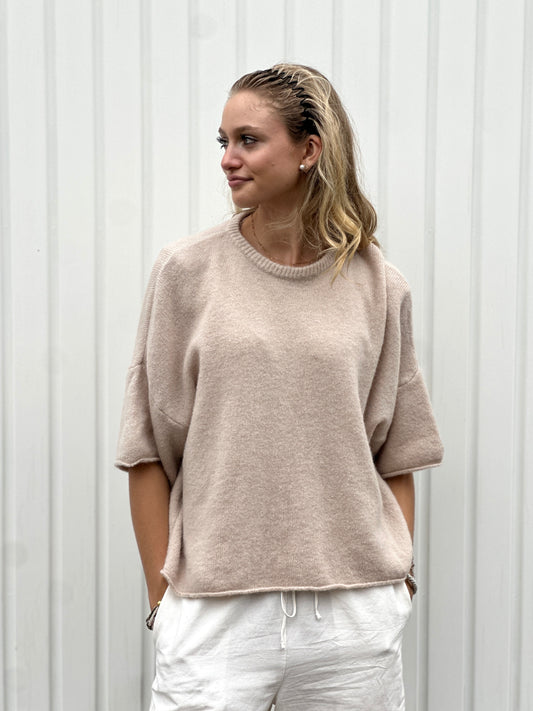 Kurzarmpullover