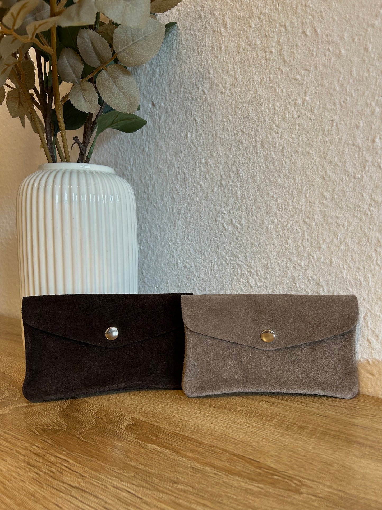 Portemonnaie aus Wildleder - groß