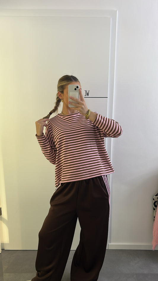 Langarmshirt-gestreift