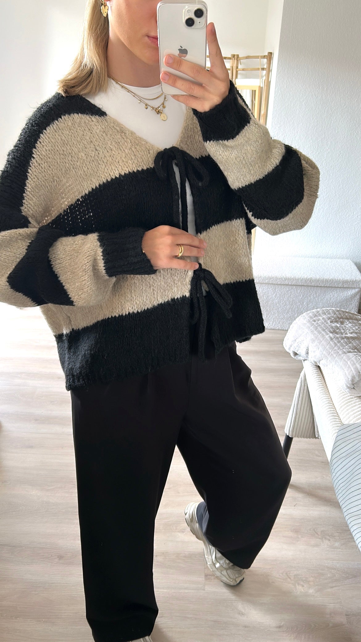 Strickjacken mit Streifen
