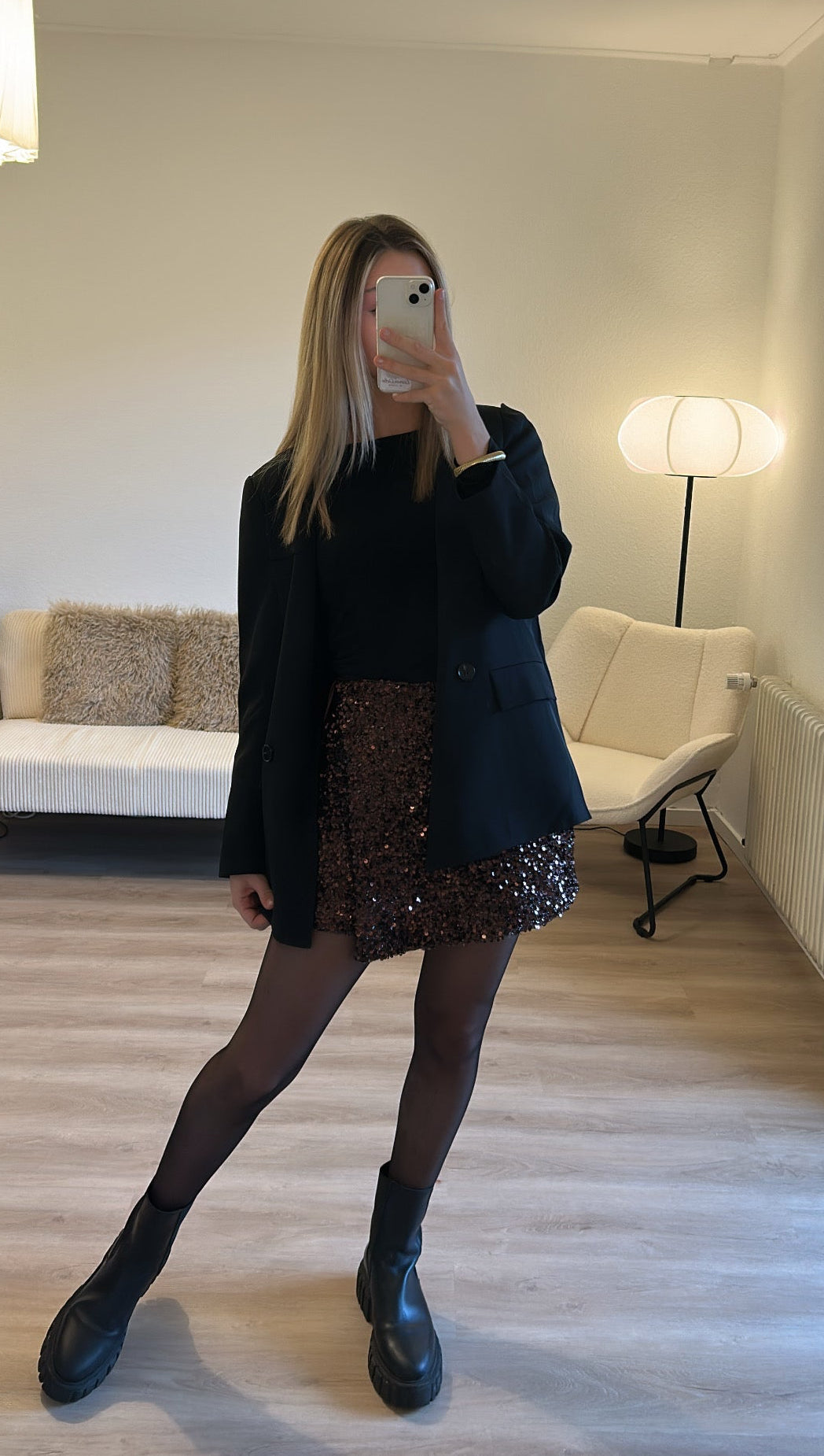 Pailletten Hosenrock