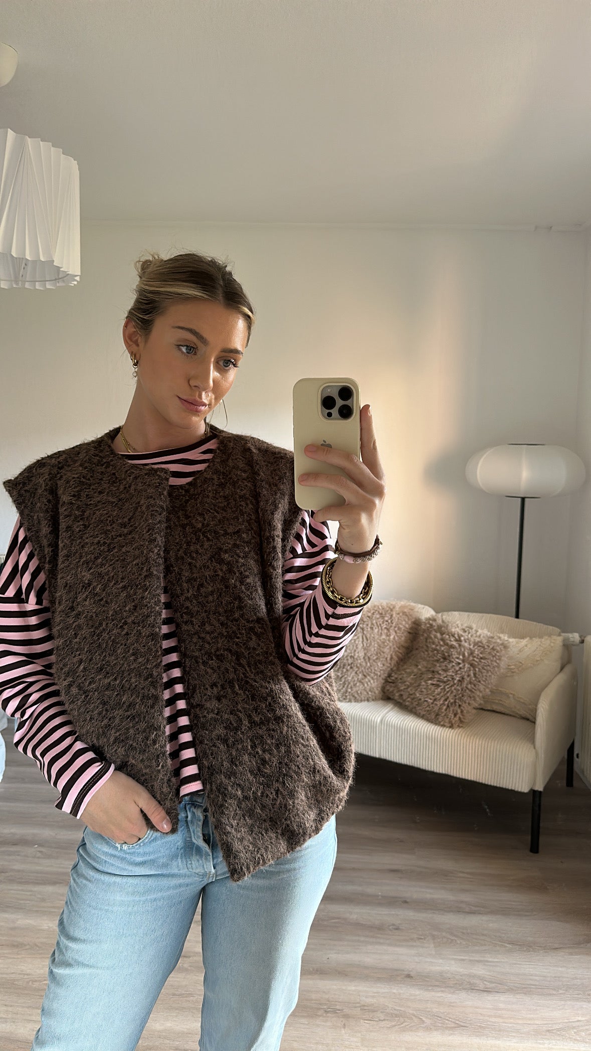 Langarmshirt-gestreift