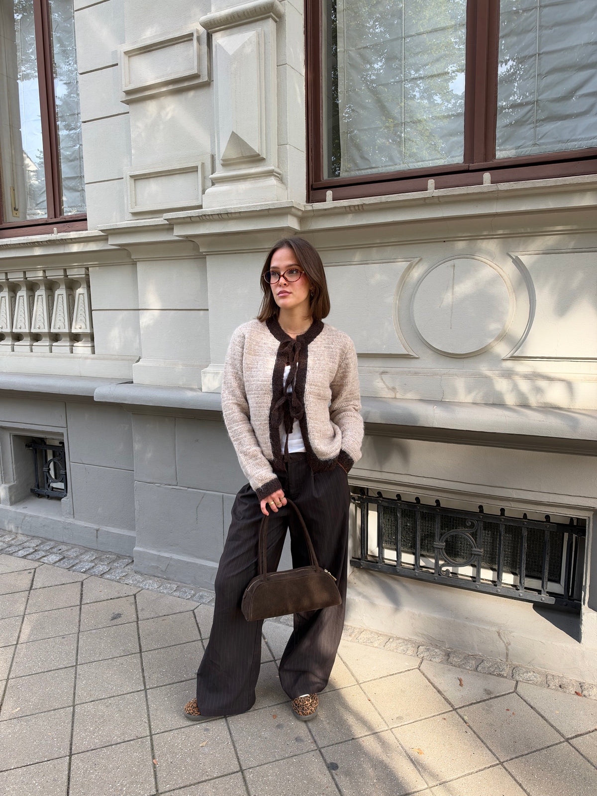 Cardigan mit Schleifen