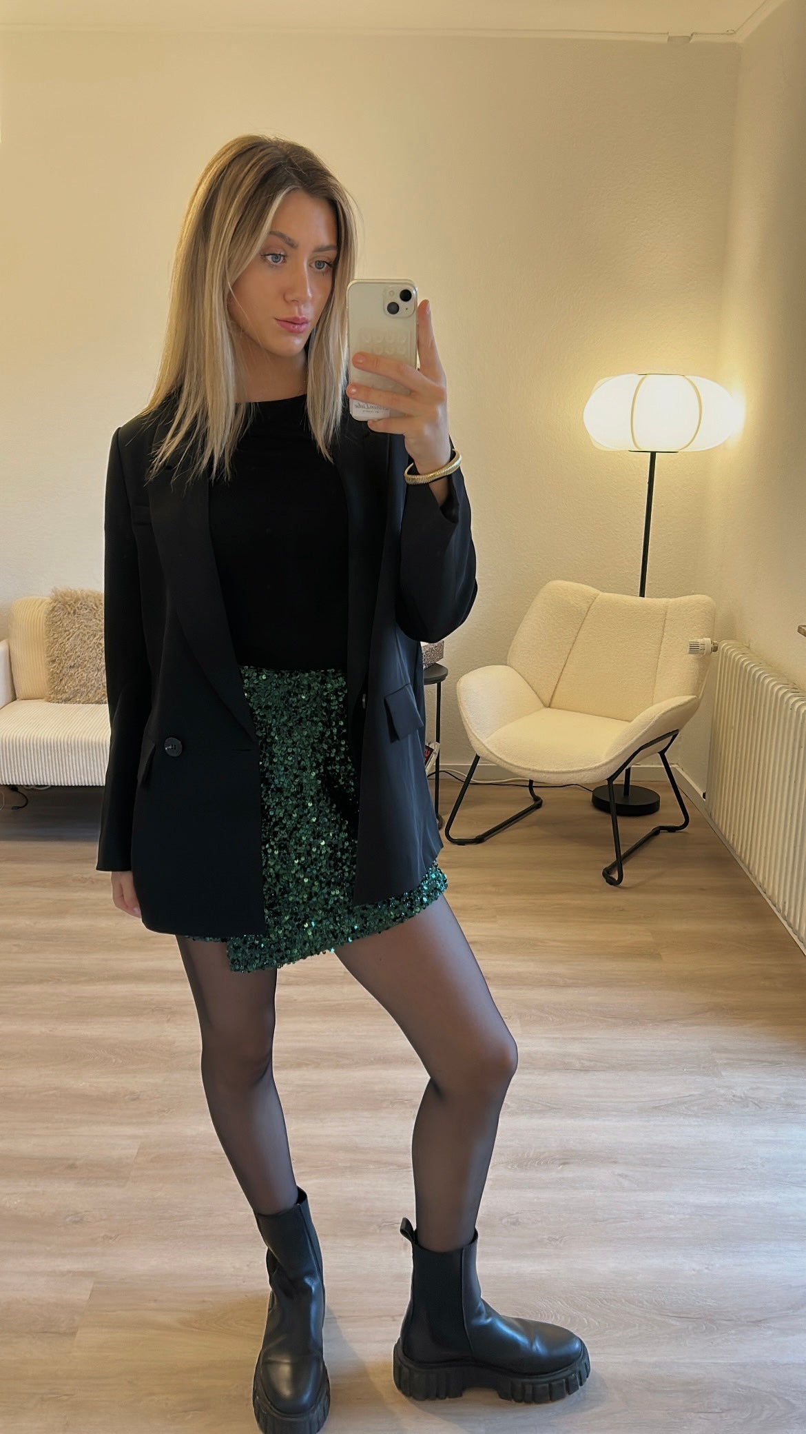 Pailletten Hosenrock