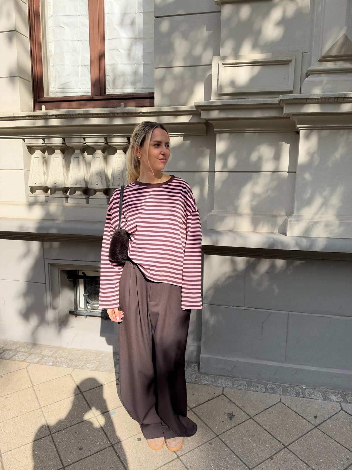 Gestreiftes Langarmshirt