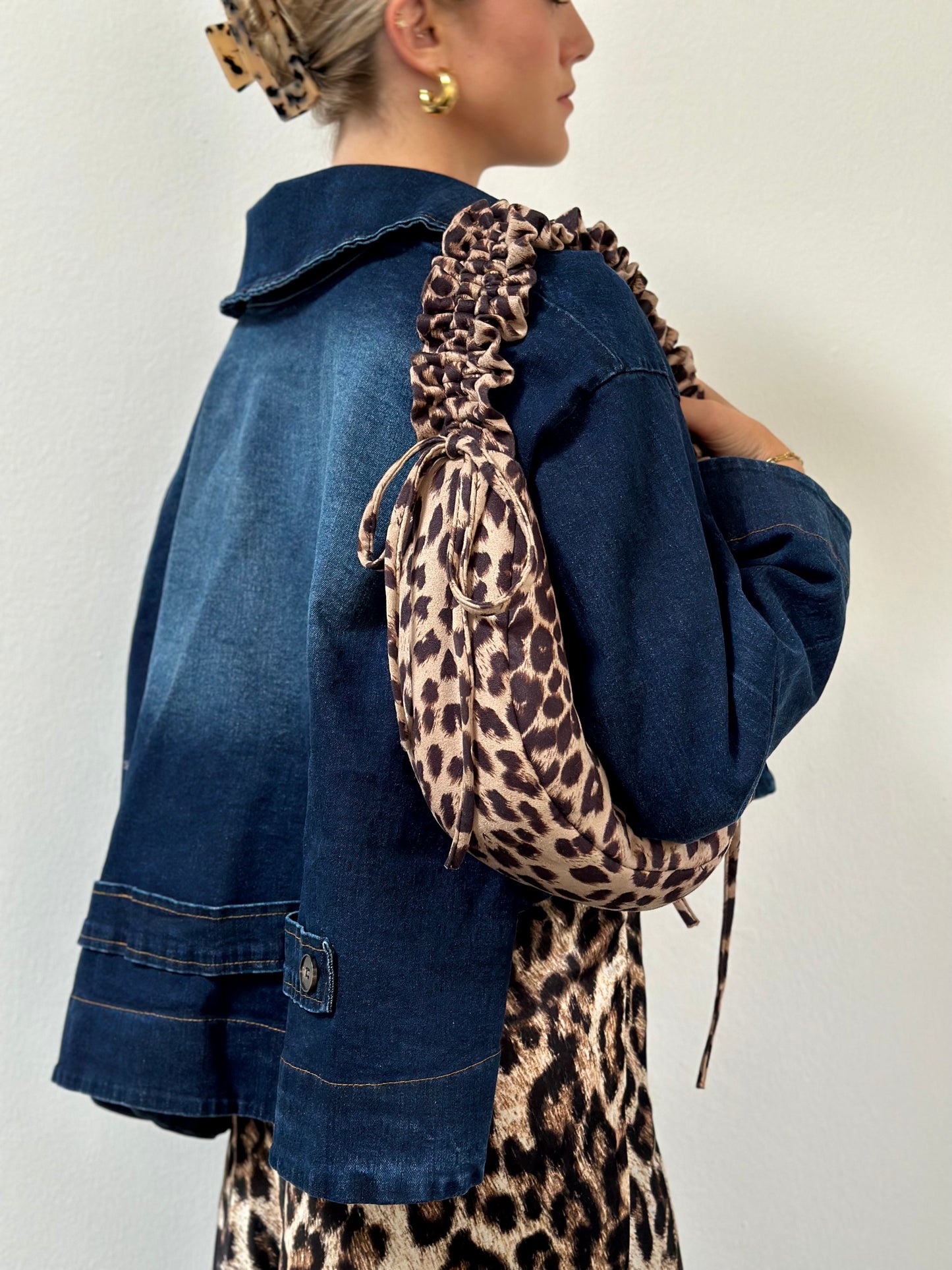 Denim Trenchcoat - kurz