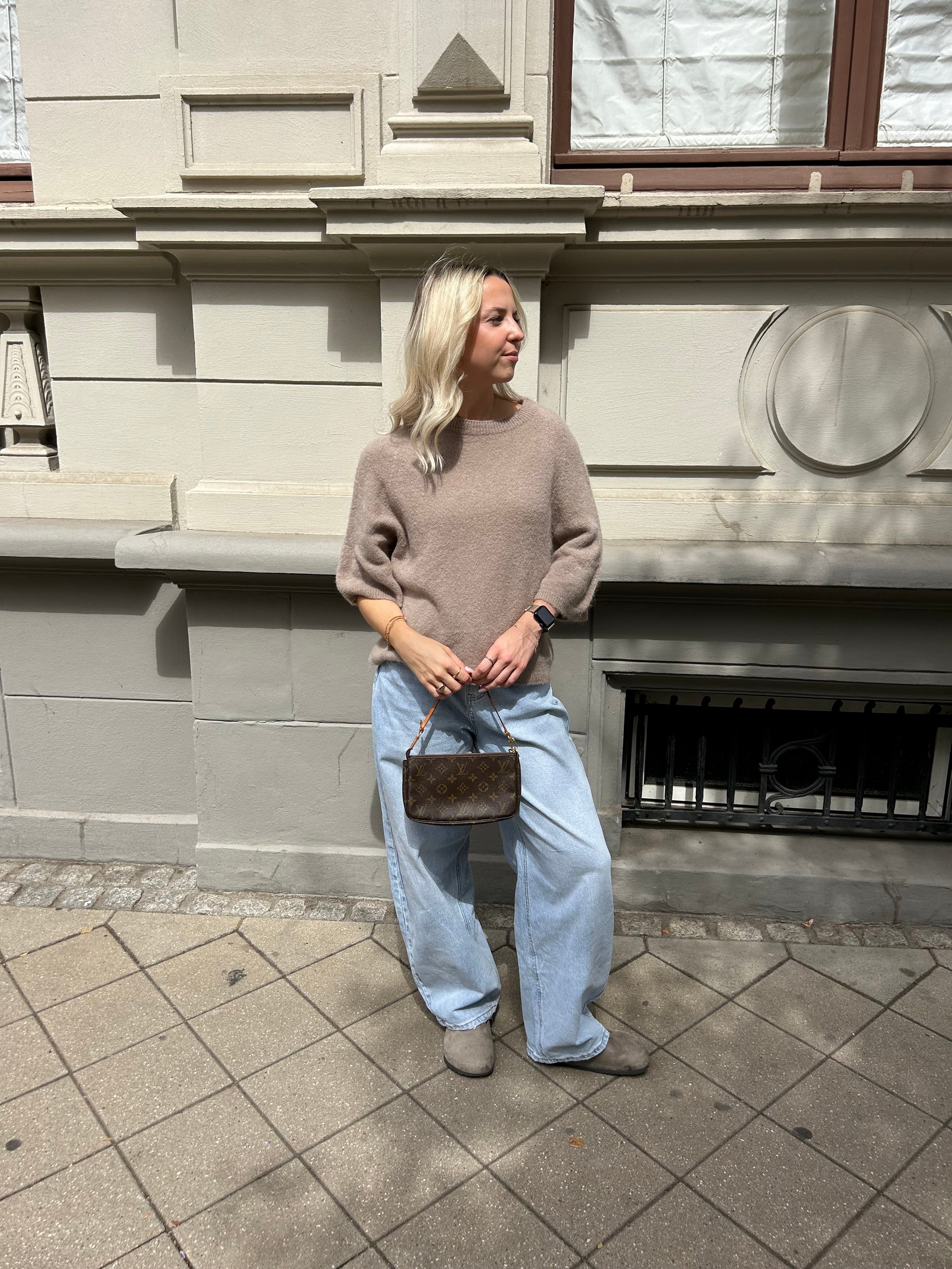 Kurzarmpullover