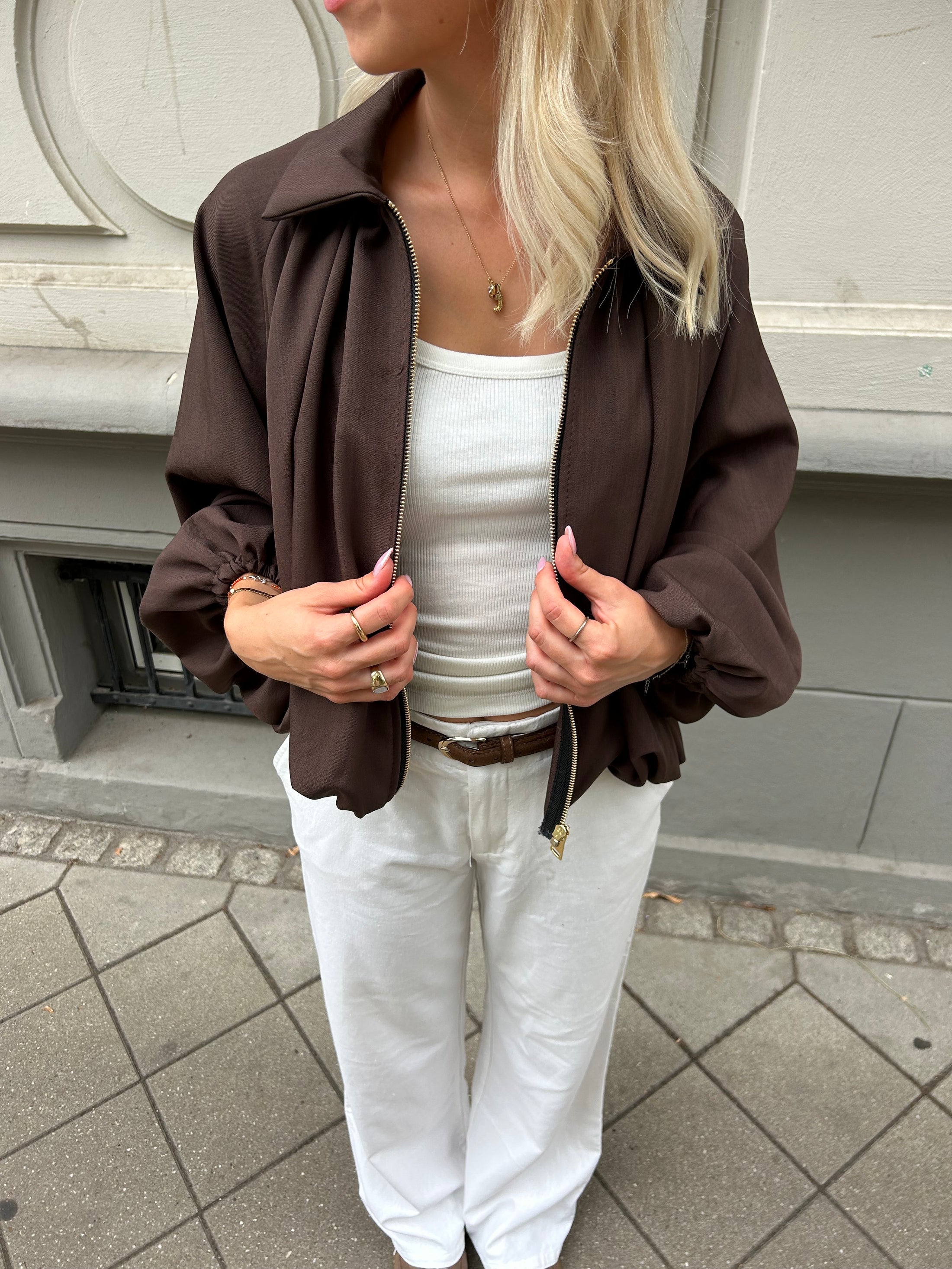 Blouson dunkelbraun