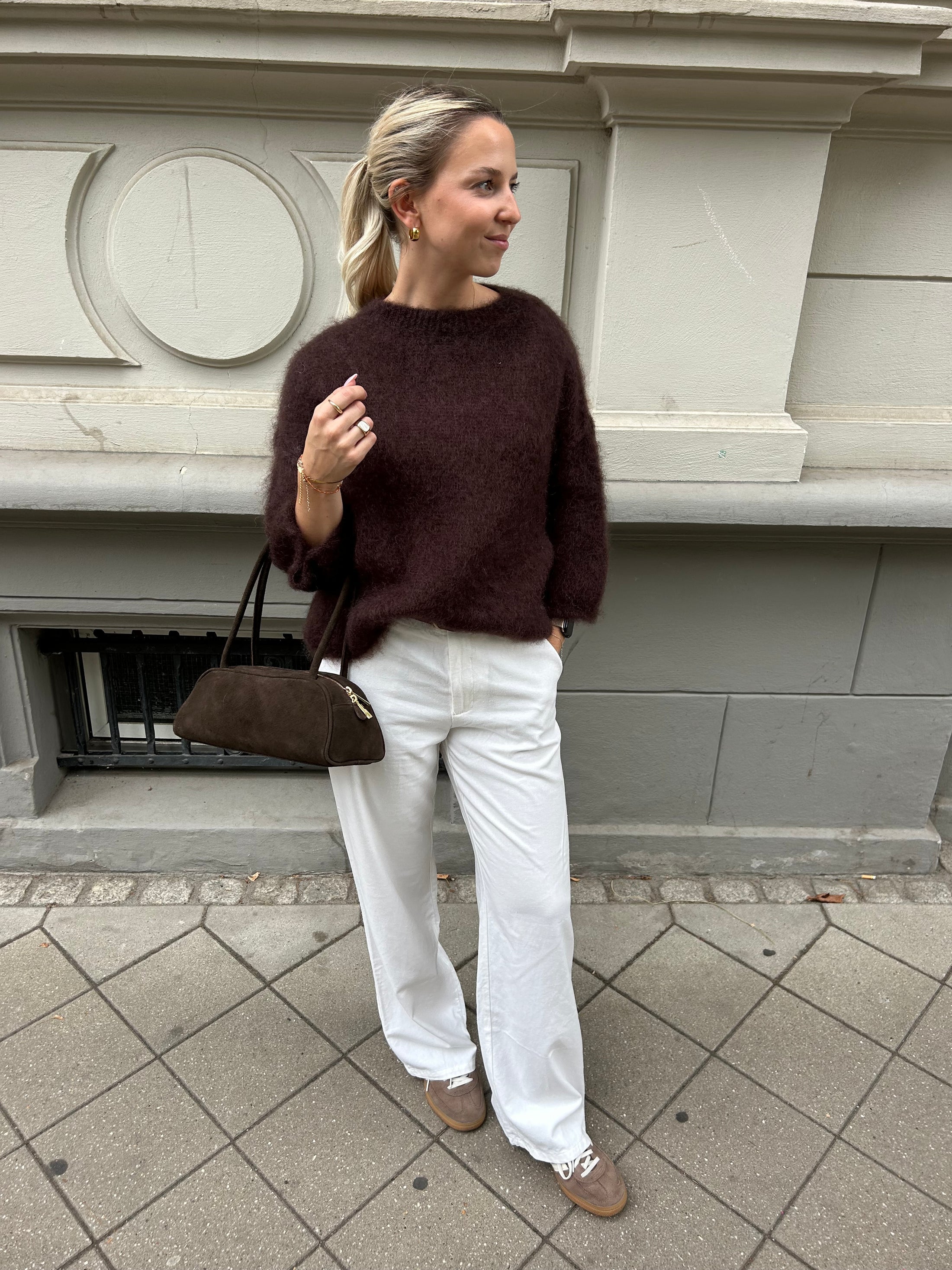 Kurzarmpullover- 80%Mohair